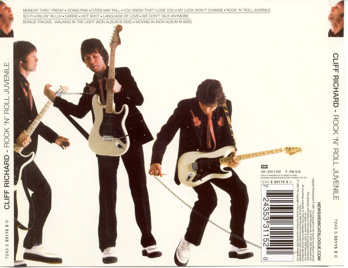 Cliff Richard Rock N Roll Juvenline : Back